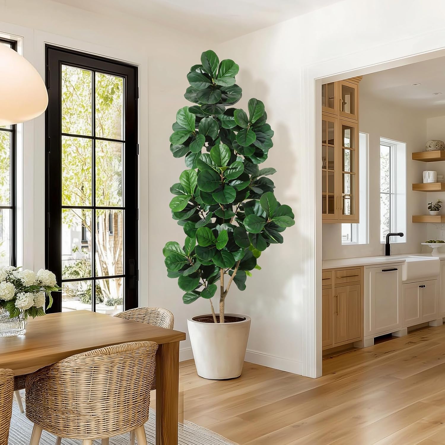 Fiddle Leaf Fig - 4 фута/5 футов/6 футов/7 футов искусственное